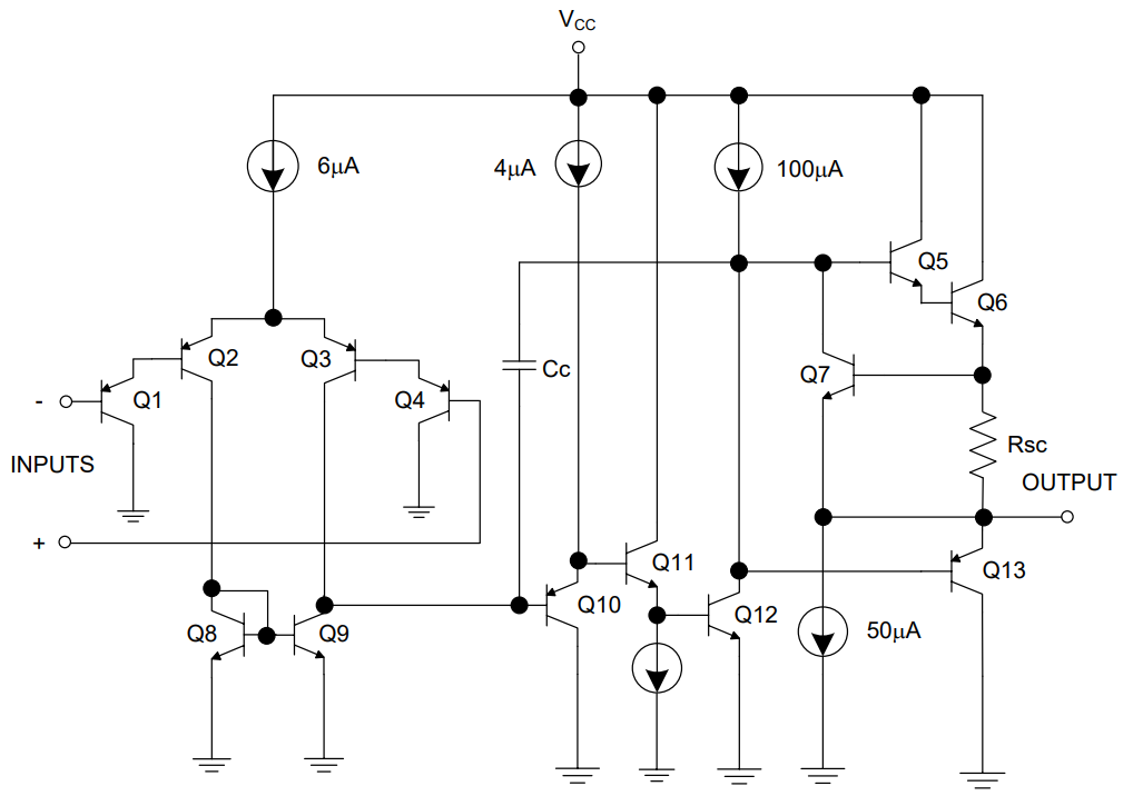 Block Diagram - Diodes Incorporated LM2904 Differential Comparators