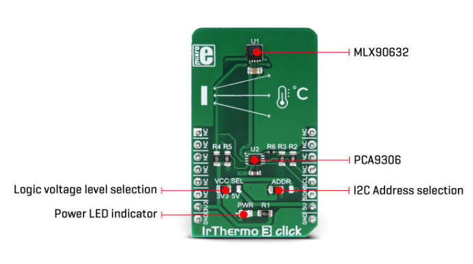 Block Diagram - Mikroe MIKROE-3121 IrThermo 3 Click