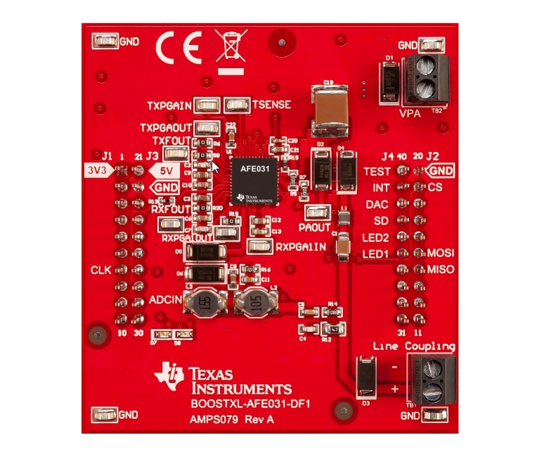 Location Circuit - Texas Instruments BOOSTXL-AFE031-DF1 SunSpec-Compatible BoosterPack™