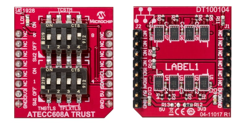 Location Circuit - Microchip Technology ATECC608A DT100104 Trust Development Board