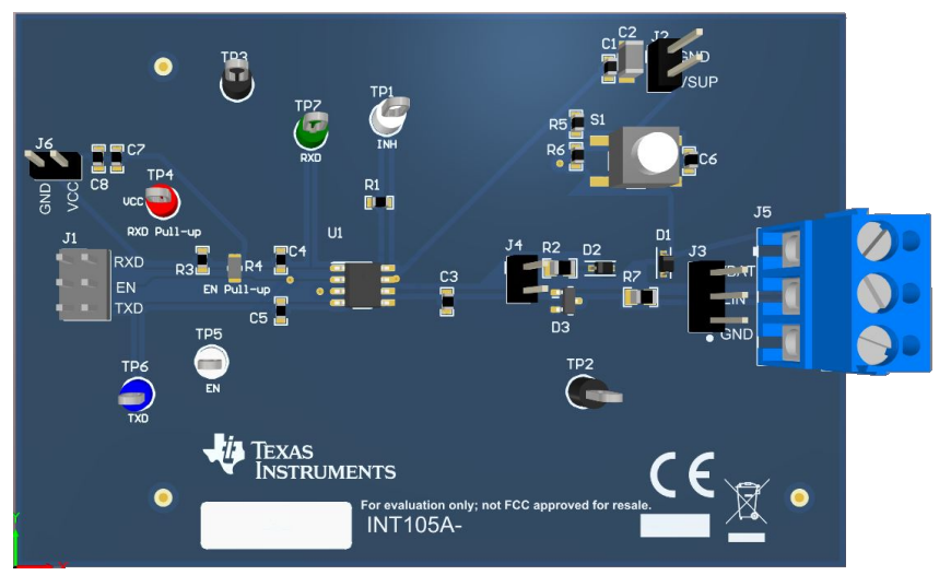 Location Circuit - Texas Instruments TLIN1021DEVM Evaluation Module