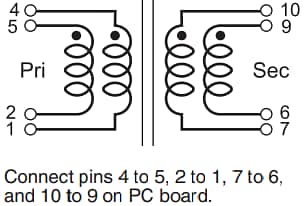 Coilcraft YA9280 Flyback Transformer