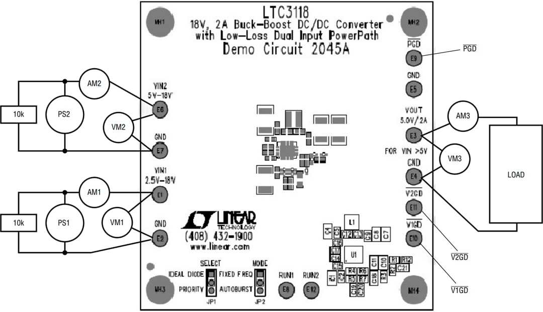 Mechanical Drawing - Analog Devices Inc. LTC3118EUFD Demo Board DC2045A