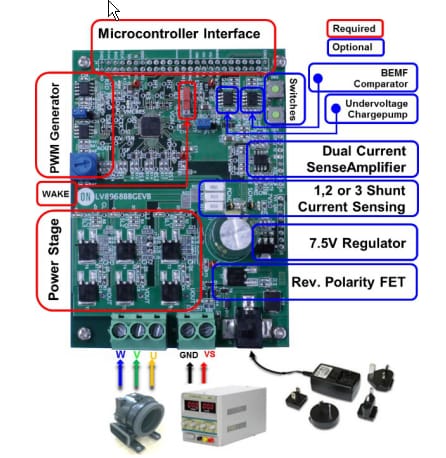 onsemi LV8968BB Evaluation Board