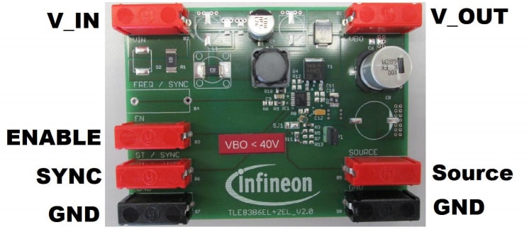 Infineon Technologies TLE8386-2EL Demonstration Board