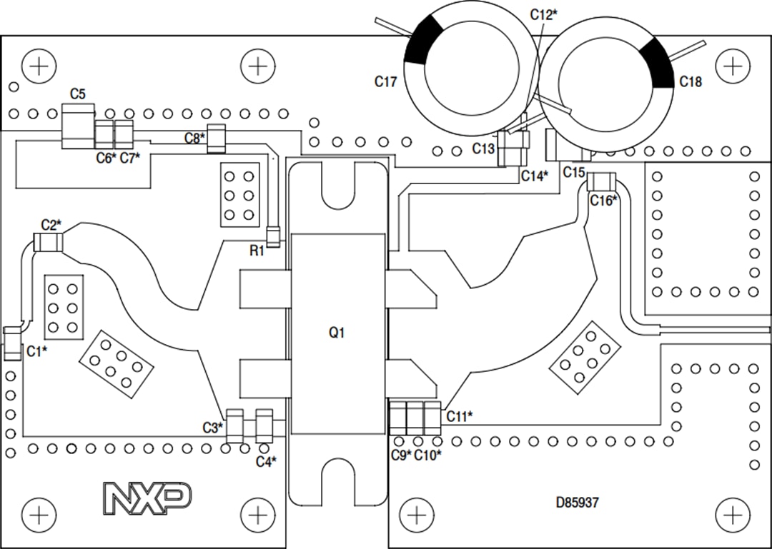 Mechanical Drawing - NXP Semiconductors AFV10700H Reference Circuit
