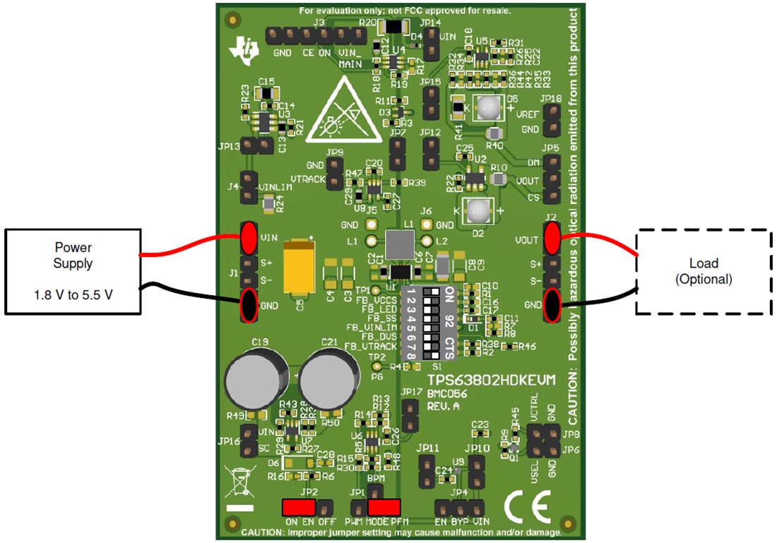 Chart - Texas Instruments TPS63802HDKEVM Hardware Development Kit