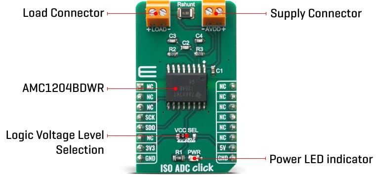 Block Diagram - Mikroe ISO ADC Click