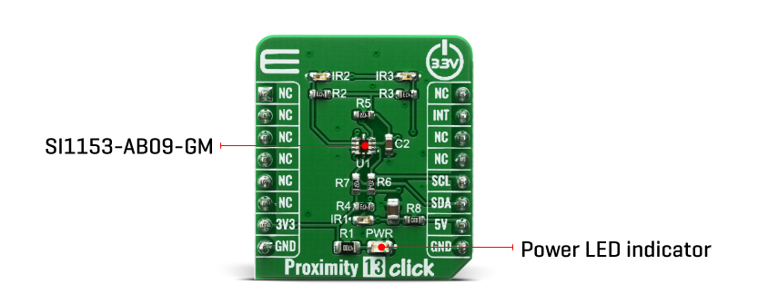 Block Diagram - Mikroe Proximity 13 Click