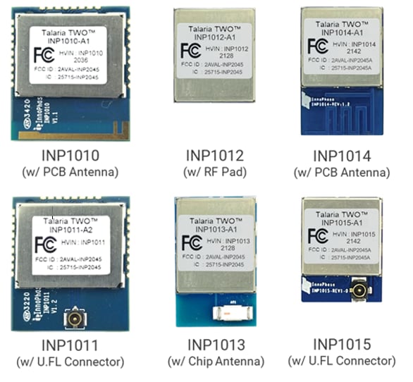 InnoPhase IoT Talaria TWO™ Multi-Protocol Wireless Modules