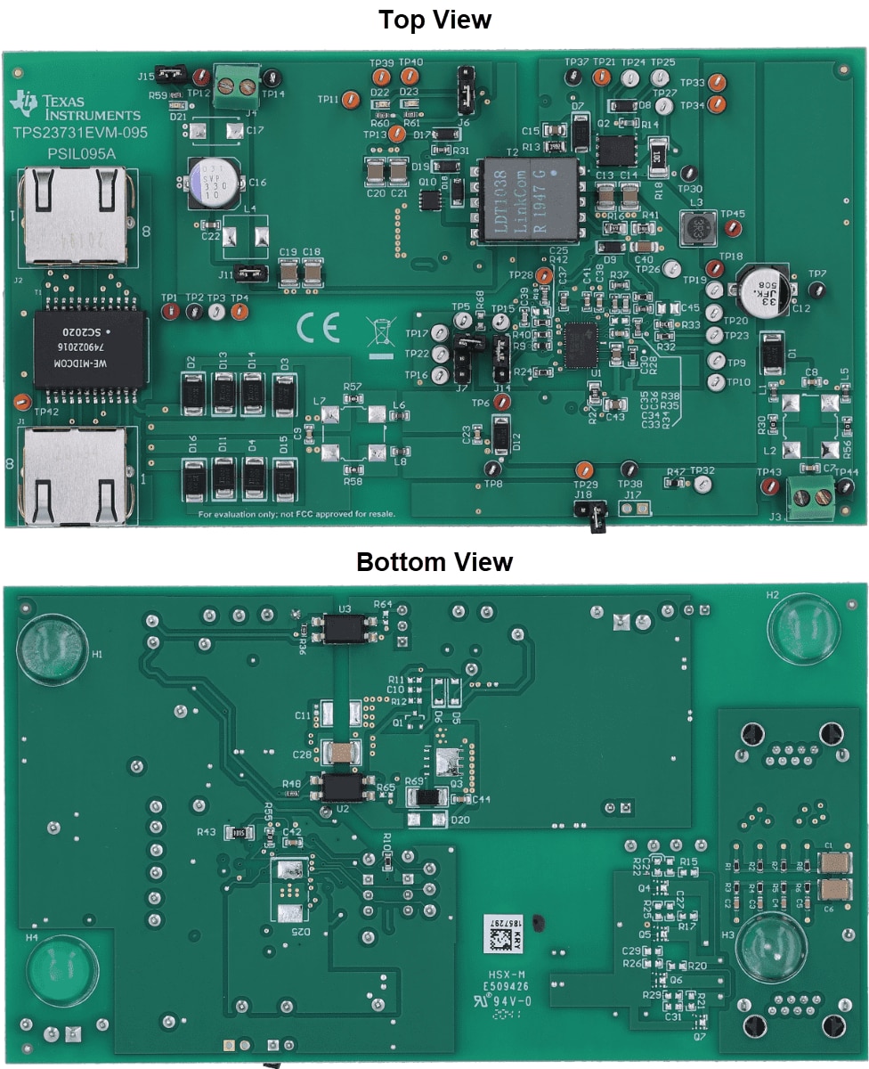 Mechanical Drawing - Texas Instruments TPS23731EVM-095 Evaluation Module