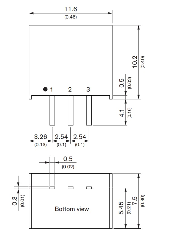 Chart - TRACO Power TSR 1E Non-Isolated DC-DC Converters