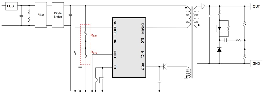 Application Circuit Diagram - ROHM Semiconductor BM2P064EF / BM2P104EF / BM2P134EF DC/DC Converters