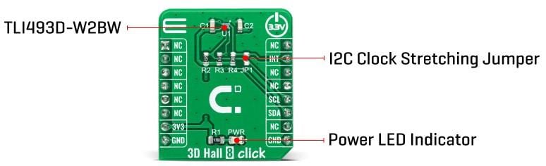 Mikroe 3D Hall 8 Click