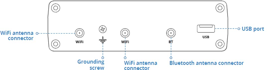 Mechanical Drawing - Teltonika RUTX10 Enterprise Router