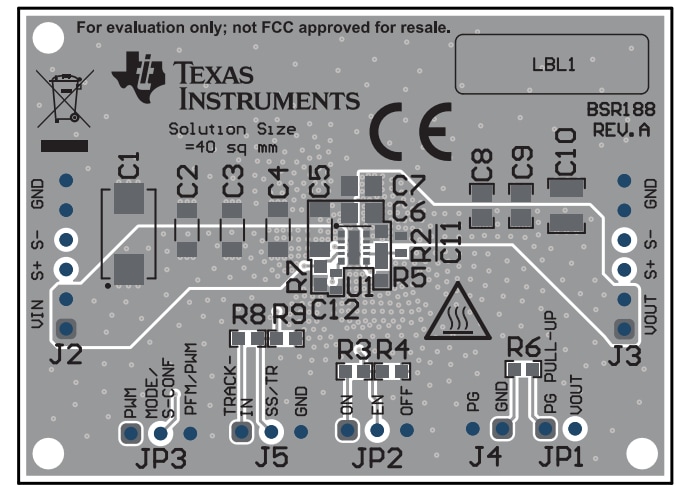 Location Circuit - Texas Instruments TPSM82903EVM Evaluation Module