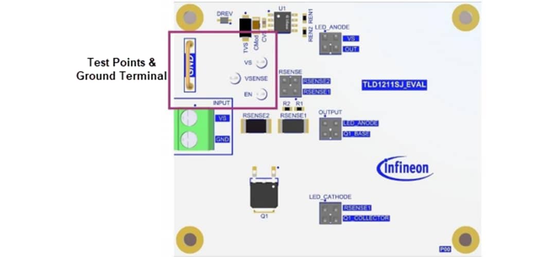 Infineon Technologies TLD1211SJ Evaluation Board