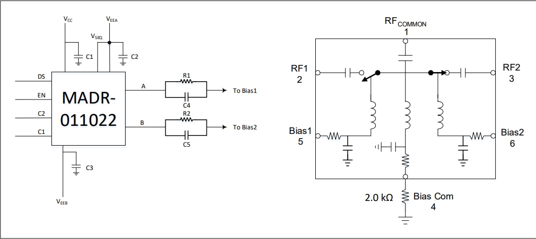 Schematic - MACOM SP2T Switch