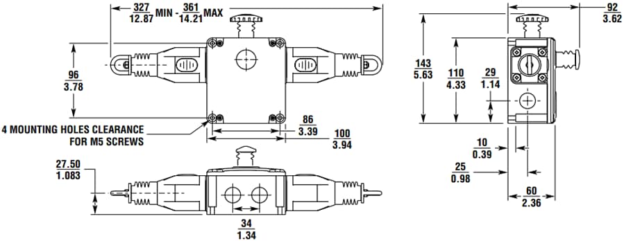 Omron Industrial Automation XER1032 Rope Pull Emergency Stop Switch