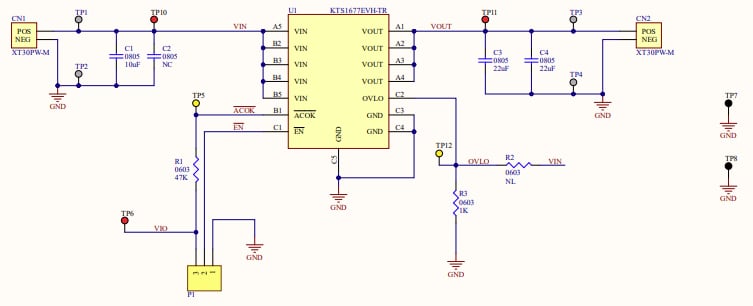 Schematic - Kinetic Technologies KTS1677A Evaluation Kit