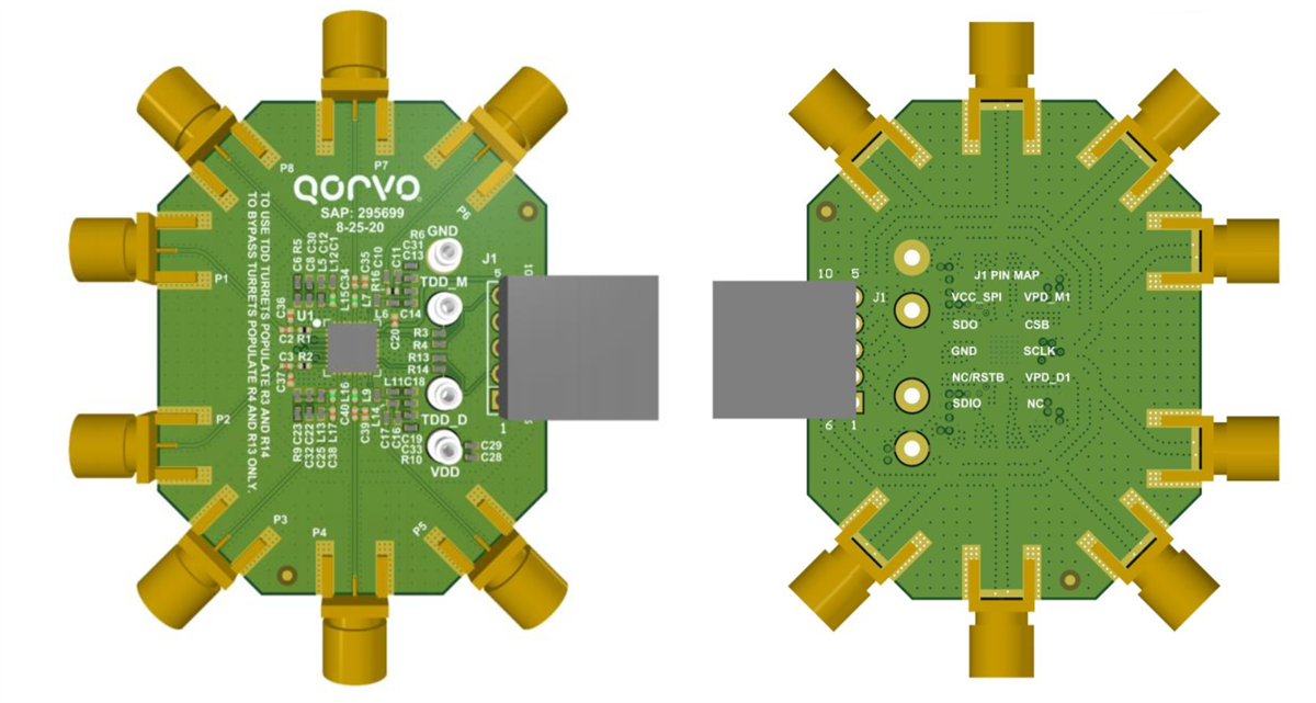 Qorvo 0.7GHz to 1.0GHz QPB9350EVB Evaluation Board