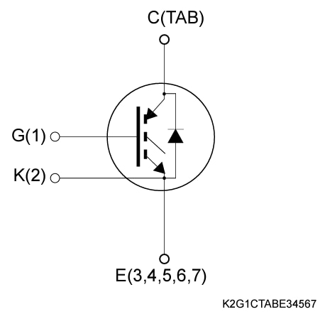 Application Circuit Diagram - STMicroelectronics STGHU30M65DF2AG Automotive-Grade IGBT