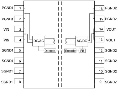 Block Diagram - Monolithic Power Systems (MPS) MID04W0503A DC/DC Converters