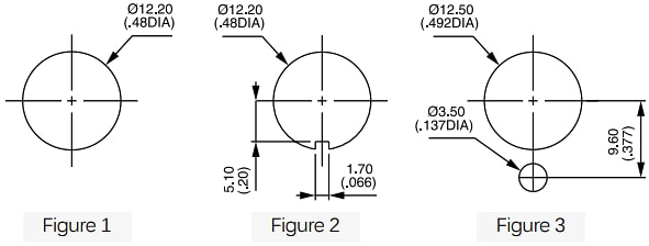 Mechanical Drawing - APEM 3500 Series High-Performance Toggle Switches
