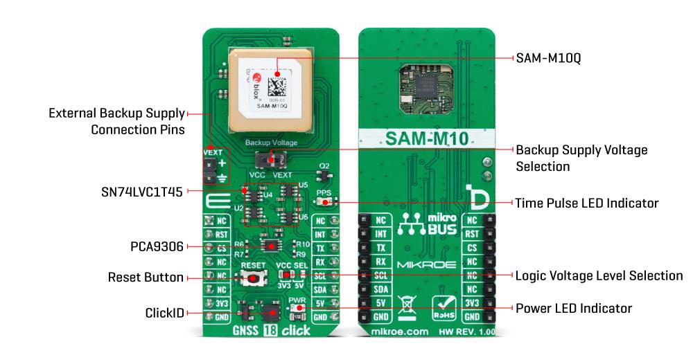 Mikroe GNSS 18 Click