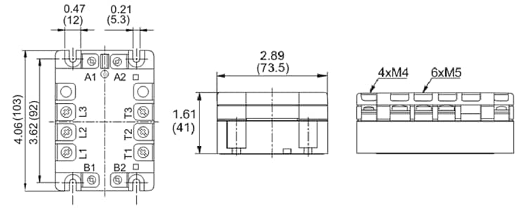 Chart - Teledyne Relays E3PC Three-Phase Zero Cross Solid-State Relays