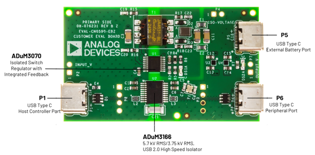 Mechanical Drawing - Analog Devices Inc. EVAL-CN0590-EBZ Evaluation Board for CN0590