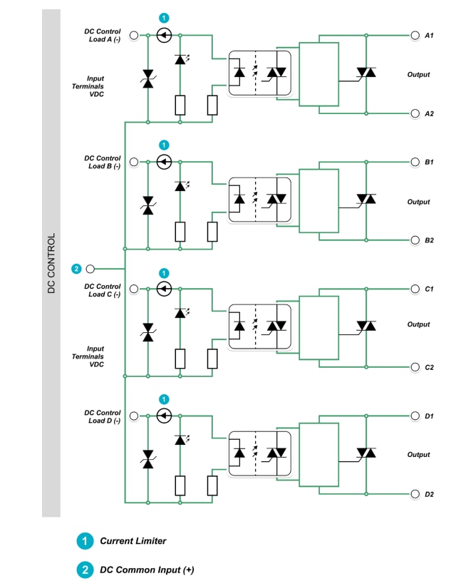 Application Circuit Diagram - Littelfuse SRP4-CC Space-Saving Solid-State Relays