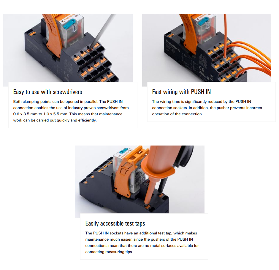 Chart - Weidmuller CUBESERIES Industrial Relay Modules