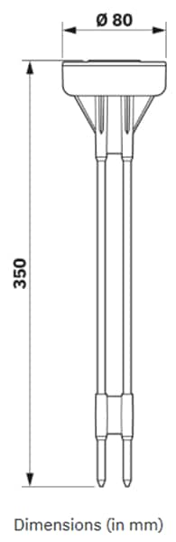 Mechanical Drawing - Phoenix Contact PMD EM M-30 LR Soil Moisture Sensor