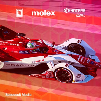 Mouser's Formula E landing page