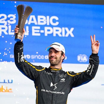 Podium celebration for DS PENSKE in Berlin