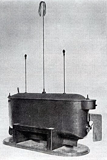 Tesla demonstrated this radio-controlled boat in 1898 for which he was awarded a patent. (Source: Nikola Tesla Museum)
